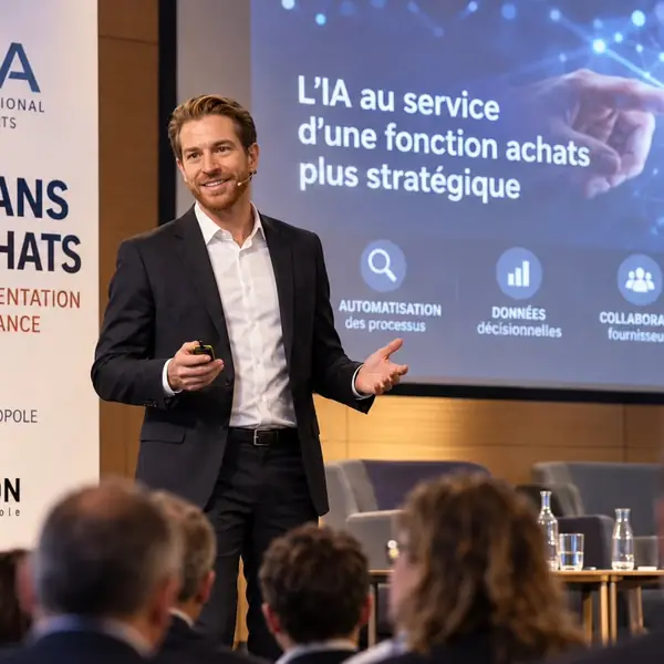 Visuel d'illustration : « L'intelligence artificielle dans les achats » — 3e conférence annuelle